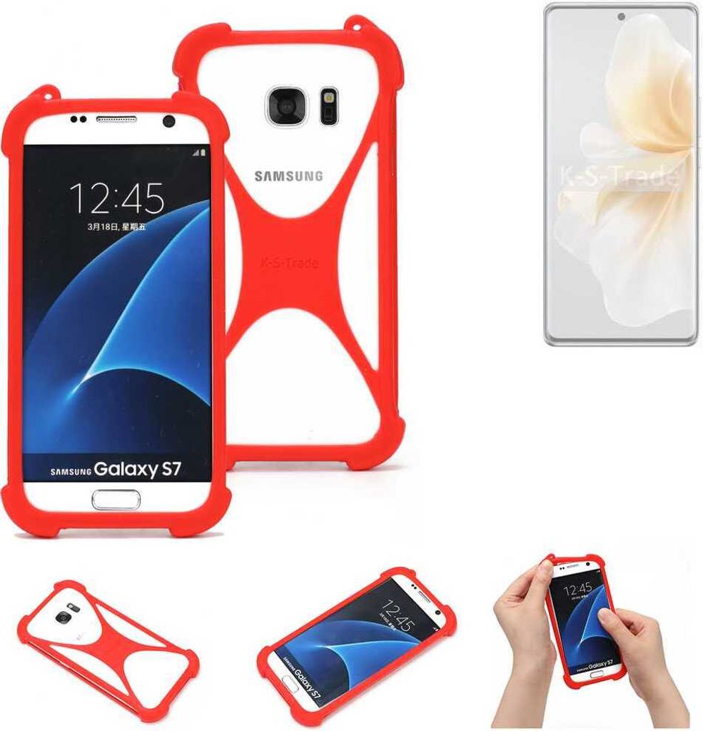 K-S-Trade Handy-Hülle kompatibel mit Vivo V40 Lite 5G Schutz-Hülle Bumper Silikon Schutz Hülle Cover Case Silikoncase Silikonbumper TPU Softcase