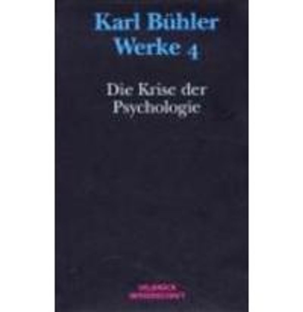 Die Krise der Psychologie (1927)