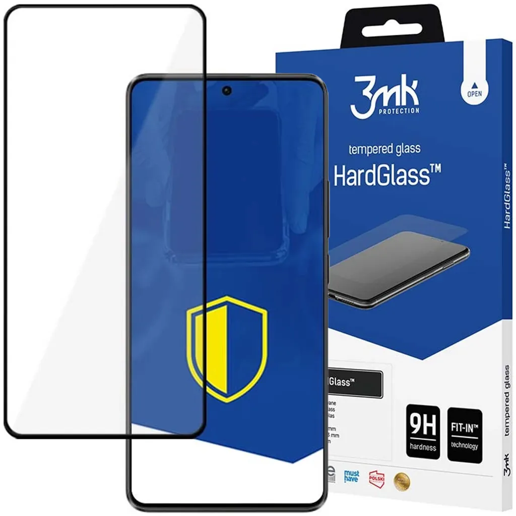 Proteggi Poco X6 5G con 3Mk Hardglass Max Lite Nero - Vetro 9H