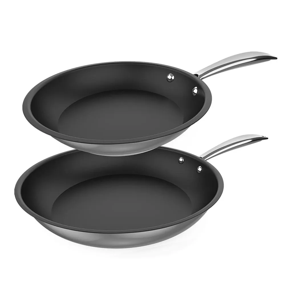 Cecotec Set Padelle Classy 20/24 cm: Acciaio 18/10 e Design
