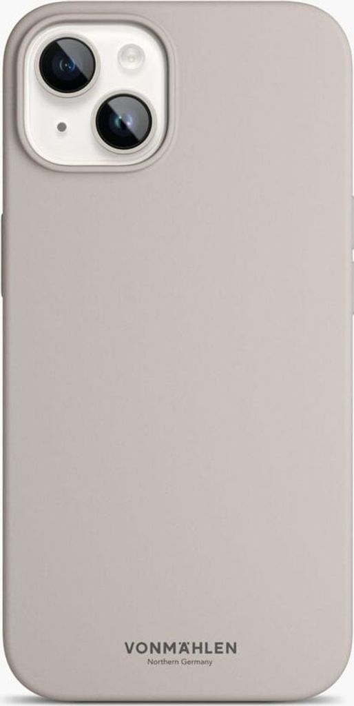 Vonmählen Eco Silicone Case - Schutzhülle aus Silikon, MagSafe kompatibel, für iPhone 14, Cream Handyhülle