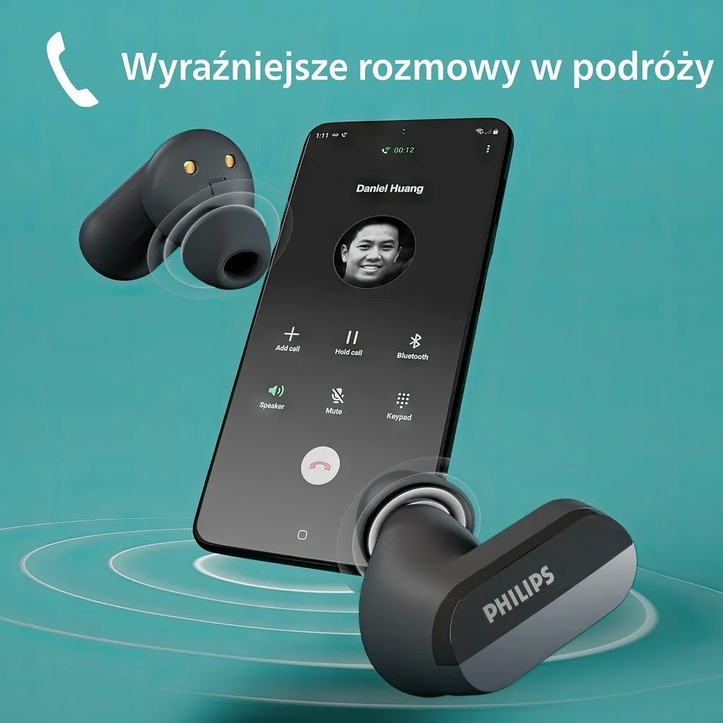 Écouteurs Philips TAT3508BK : Ne Perdez Plus Vos Appels avec le Sans Fil
