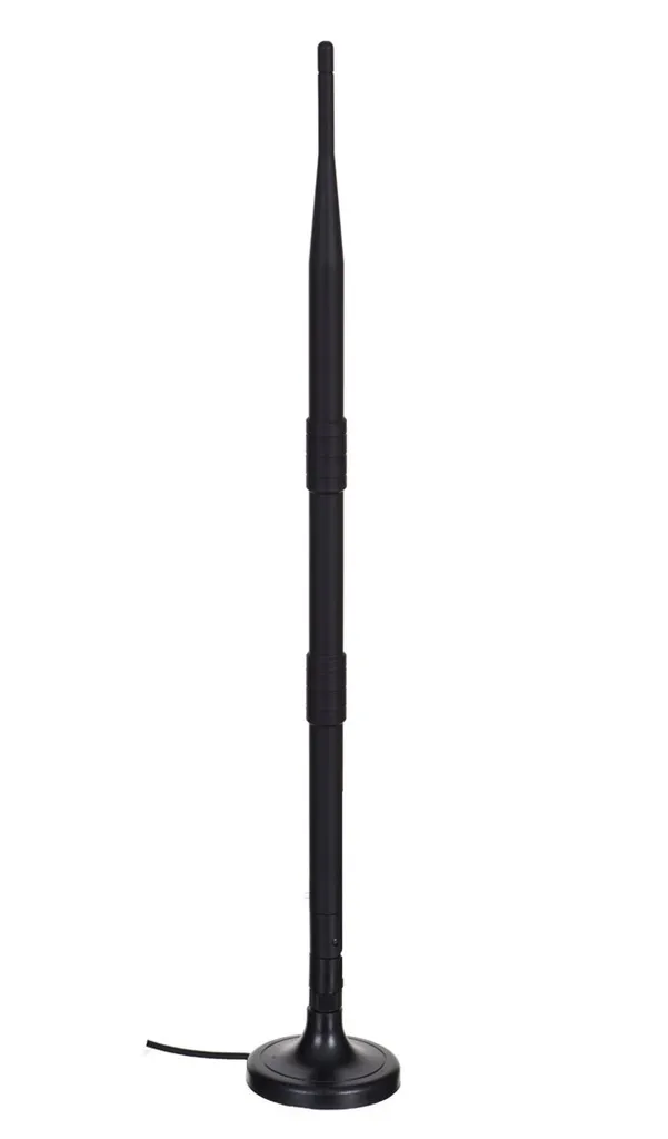 Antenna WiFi 12dBi Savio AK-05 con Base Magnetica | Per Smart Home e DIY