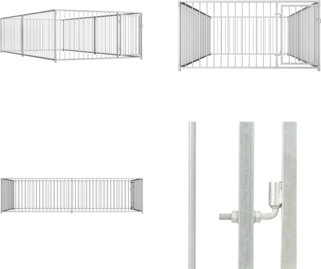 vidaXL Outdoor Hundezwinger 200×400×100 cm - Hundehütte - Hundehütten - Hundehaus - Hundehäuser