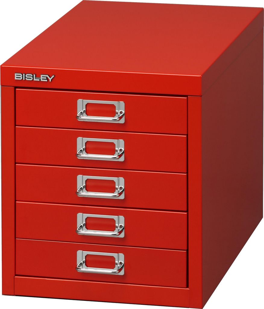 Bisley MultiDrawer Schubladenschrank - Farbe: Kardinalrot