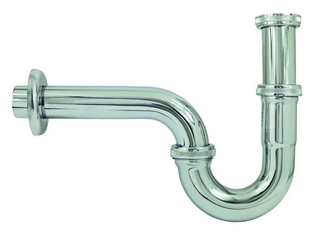 Edelstahl Röhrengeruchsverschluss 32mm x 1 1/4 Zoll Siphon Produktbild 
