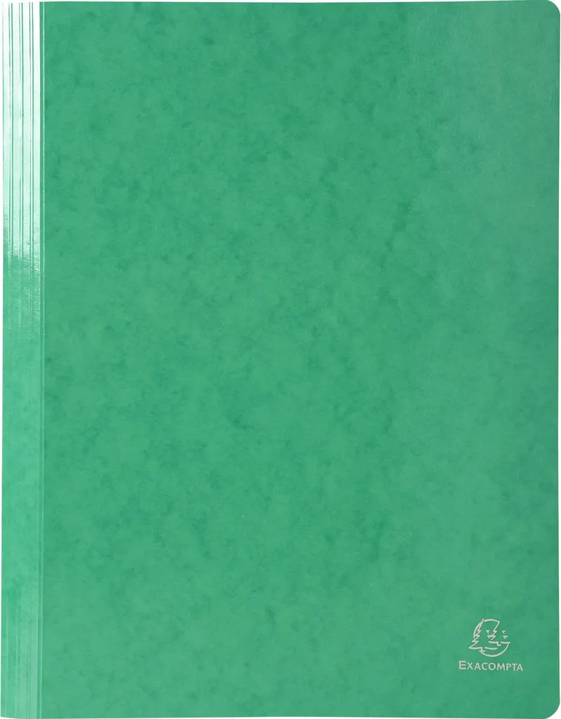 Chemise de Classement 355g Pelliculée Vert Foncé à Lamelles par 25