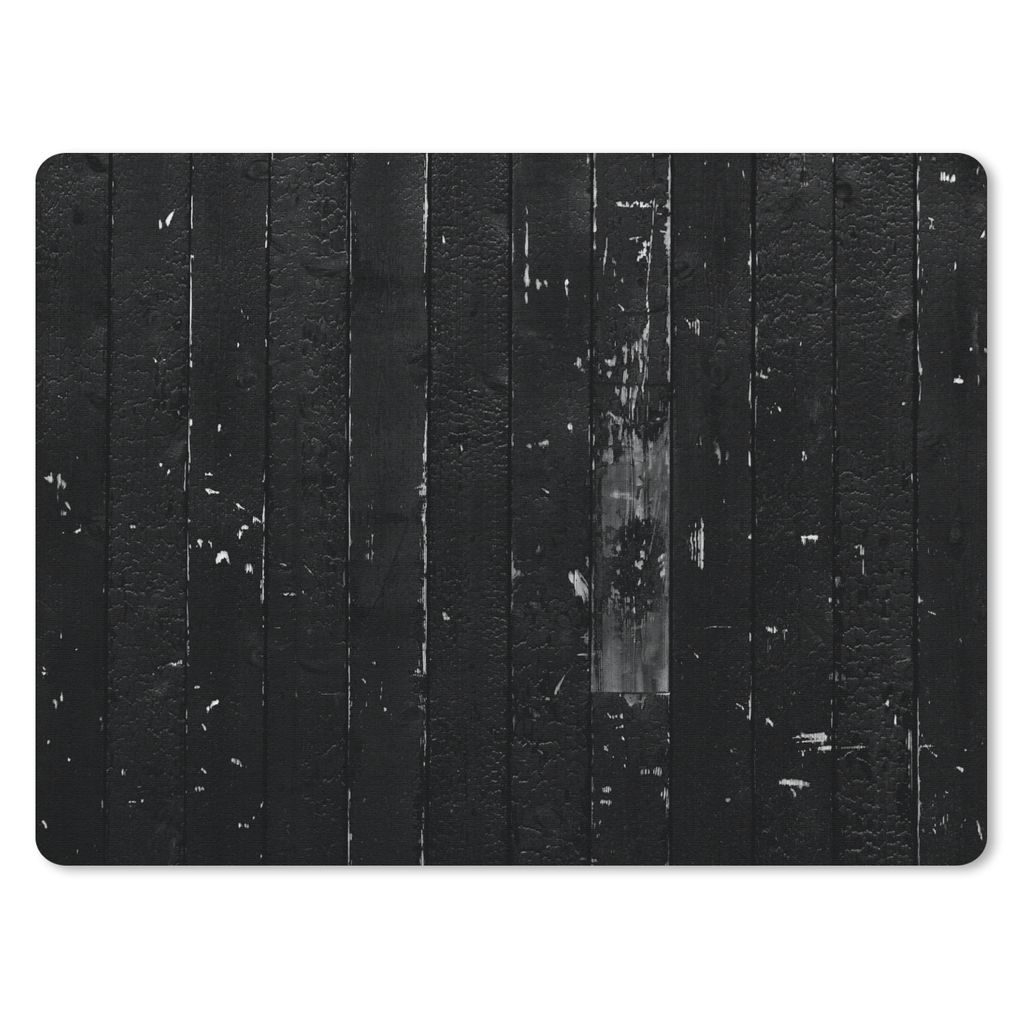 MuchoWow Mauspad Mousepad Schwarz - Weiß - Struktur - Design 40x30 cm - Mousepads - Maus Mat - Pad - Mausunterlage - Anti Rutsch