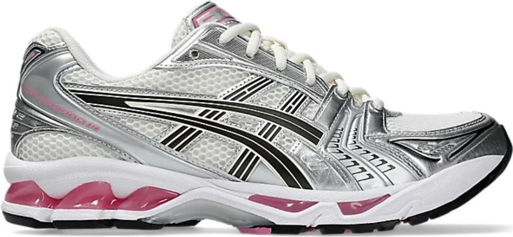 Kaufen Sie den ASICS GEL-KAYANO 14 Cream Sweet Pink bei Kicksshop. Trendiger beige-rosa Unisex-Sneaker mit GEL-Dämpfung und Retro-Running-Design.
