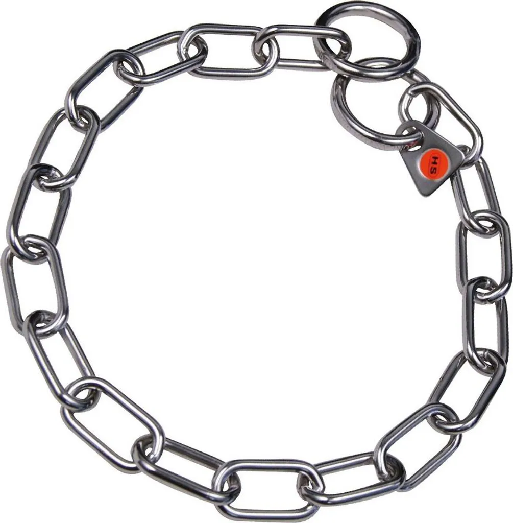 Collare Cani HS Sprenger 55cm 3mm Maglia Media Argento - Qualità Tedesca