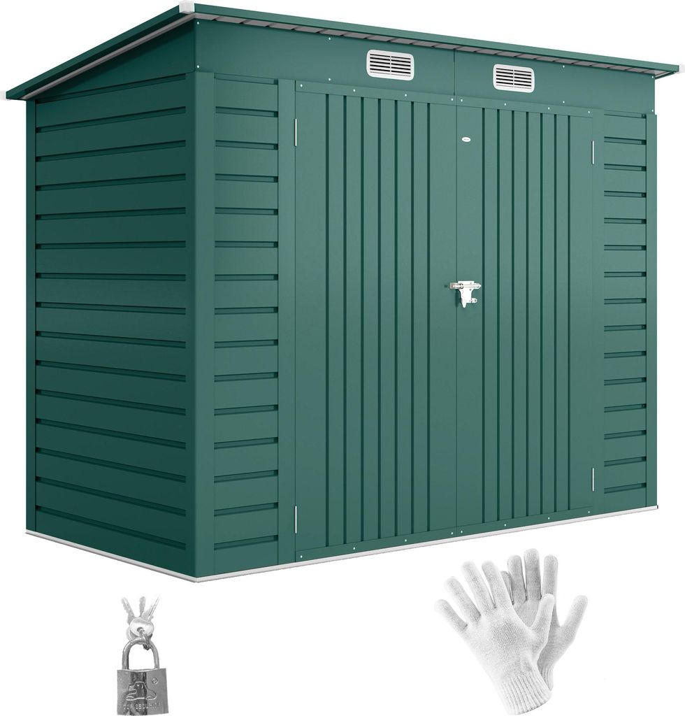 Metalowa szopa narzędziowa Outsunny 4,1 m² 249x121x183 cm Zdjęcie produktu 