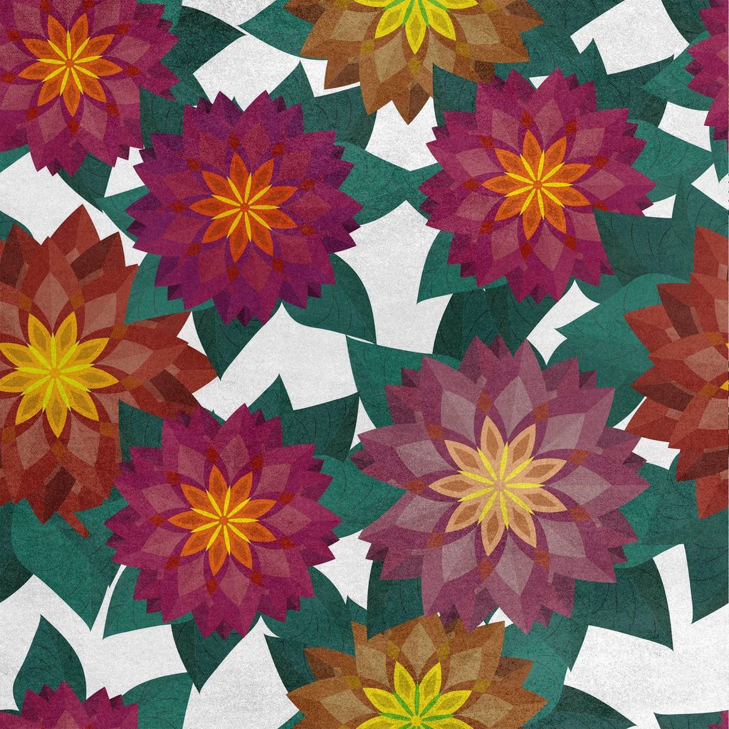 Royal Samt Stoff Polyester Zum Nähen - Motiv Blumen 5