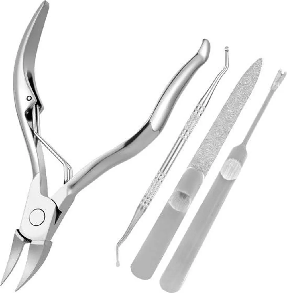 Coupe-ongles professionnel pour pieds épais en acier inoxydable robuste