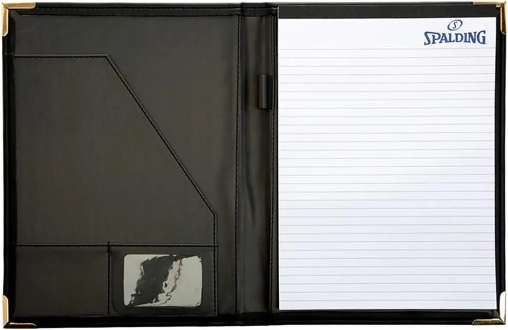 Spalding Premium TF Binder Noir - Dossier de Portefeuilles de Qualité