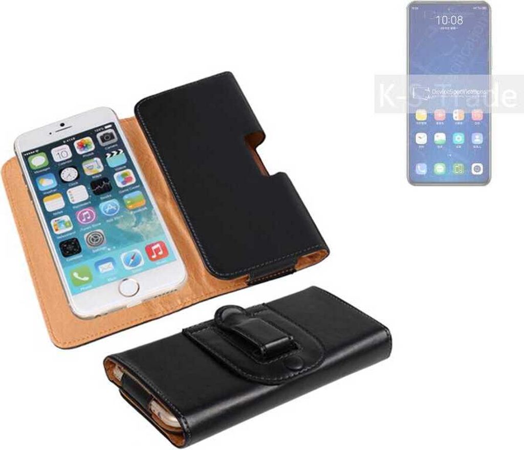 K-S-Trade Schützhülle Handyhülle kompatibel mit ZTE Axon 31 Pro 5G Holster Gürtel Tasche Schutzhülle Handy-Tasche Smartphone Case Seitentasche