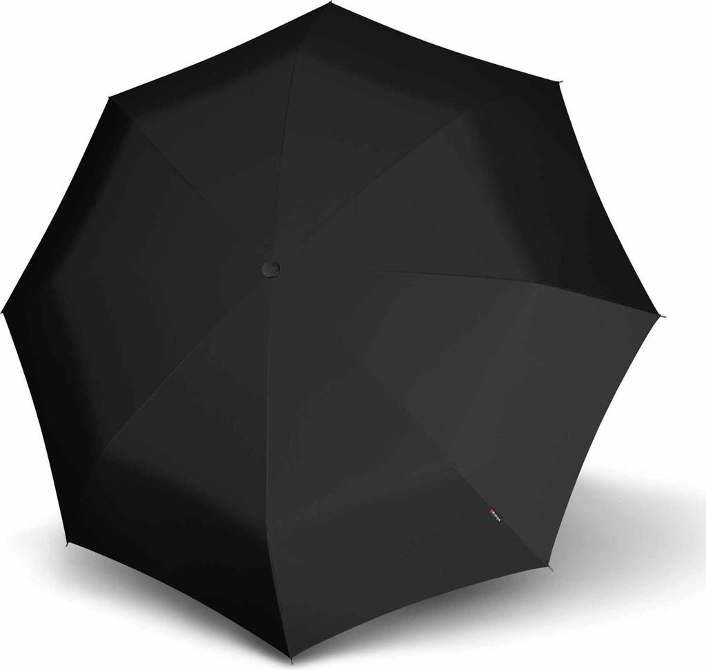 Knirps Taschenregenschirm Regenschirm C.241 Chrome Matt Duomatic Black schwarz