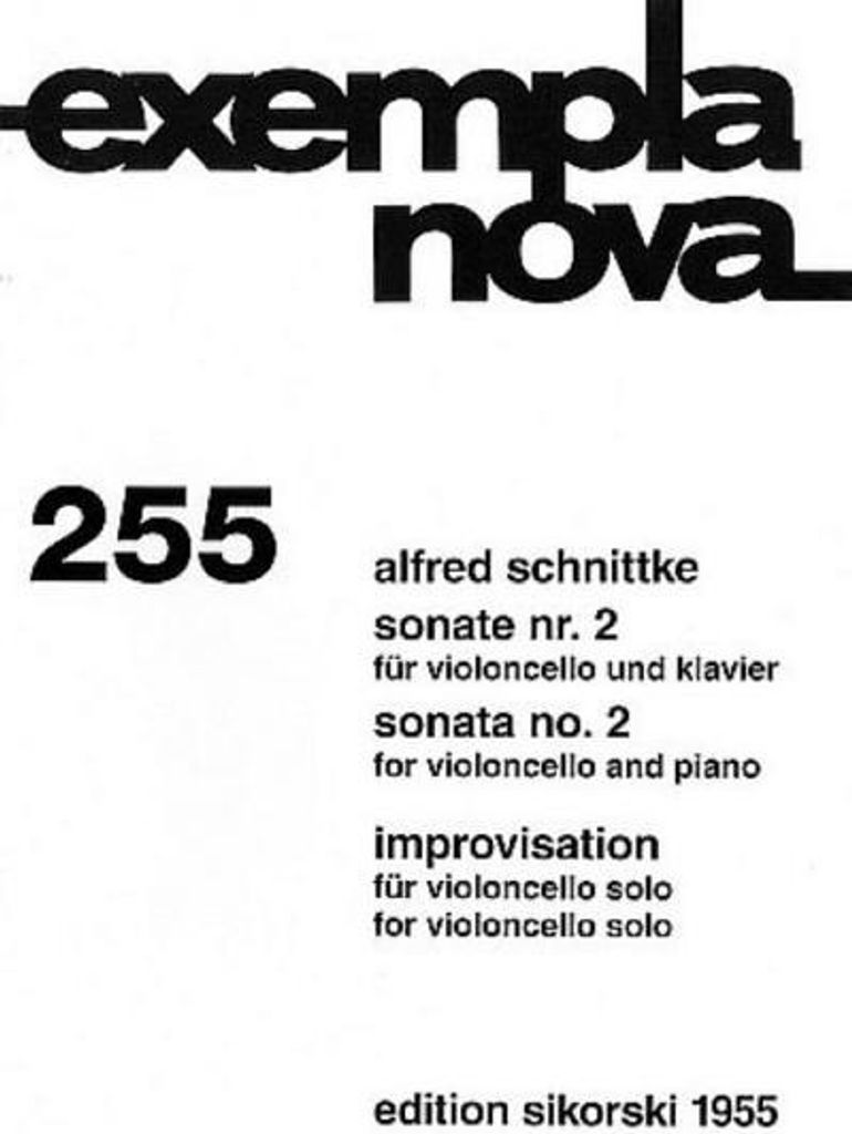 Sonate Nr.2 (Violoncello und Klavier)und Improvisation (Violoncello solo)