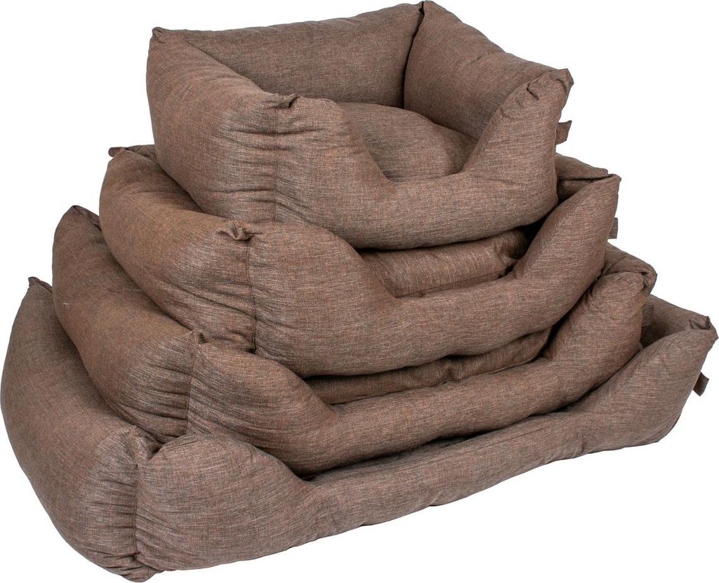 Duvo+ Hundebett Textura Eco rechteckig braun, Größe: L