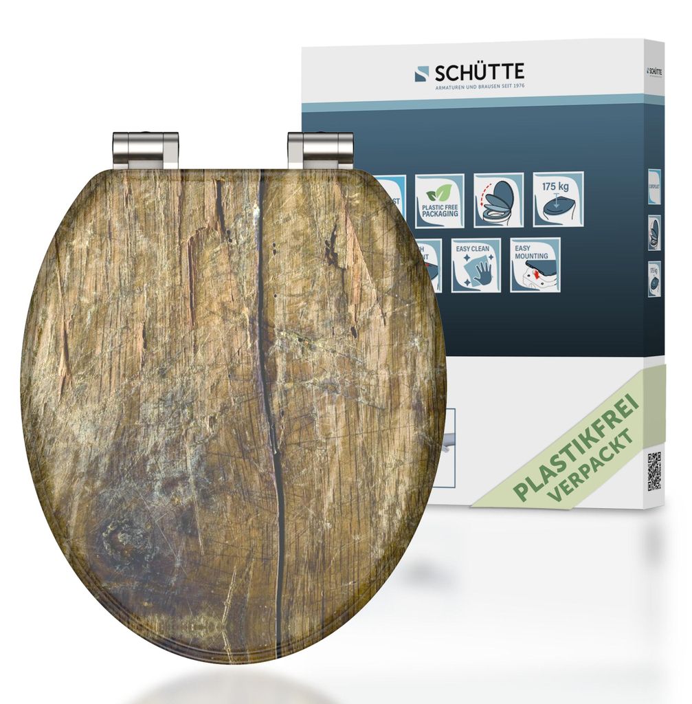 SCHÜTTE MDF WC Sitz SOLID WOOD, Toilettendeckel mit Produktbild 