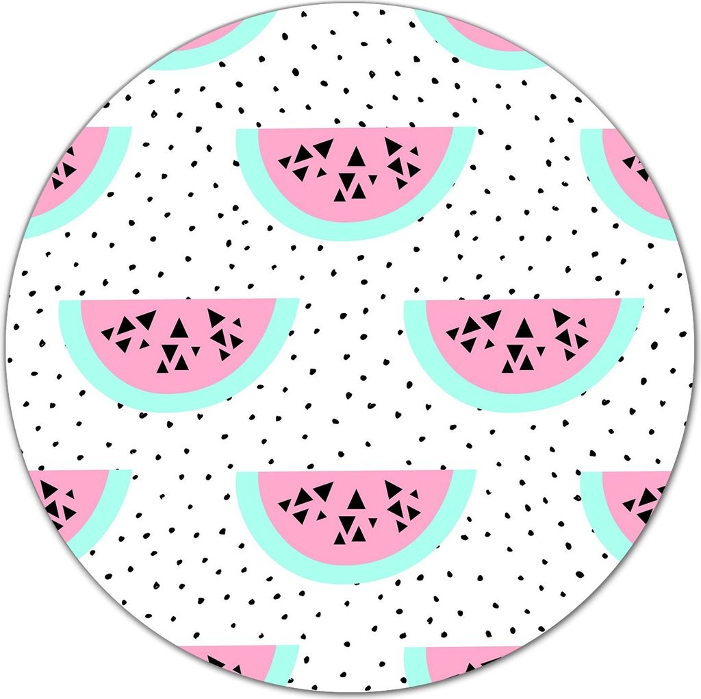Glas-Herdabdeckplatte Glaskeramikkochfeld-Abdeckung Schneideplatten - 40 cm - Pastell Wassermelone