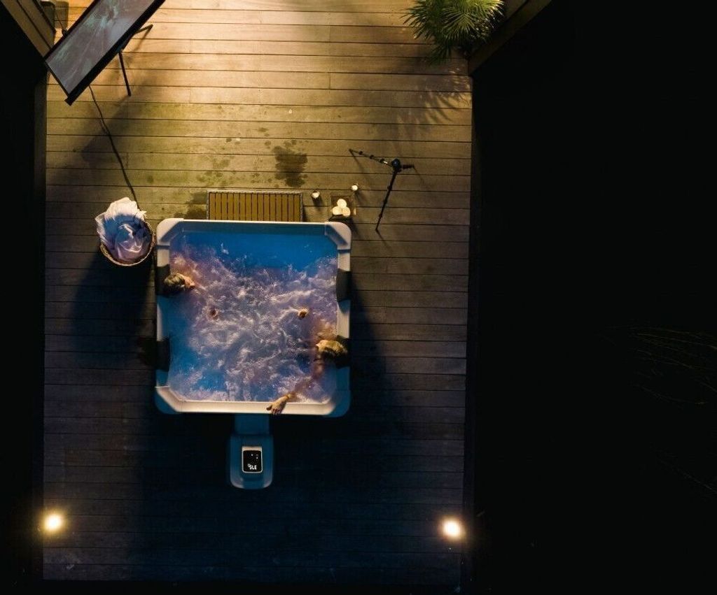 XXL Premium MSPA LED Whirlpool Outdoor Pool 160x160x65cm Produktbild 15