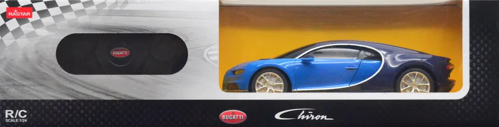 Bugatti Chiron Rastar 76100 RC Bleue : Réplique 1:24 Haute Qualité