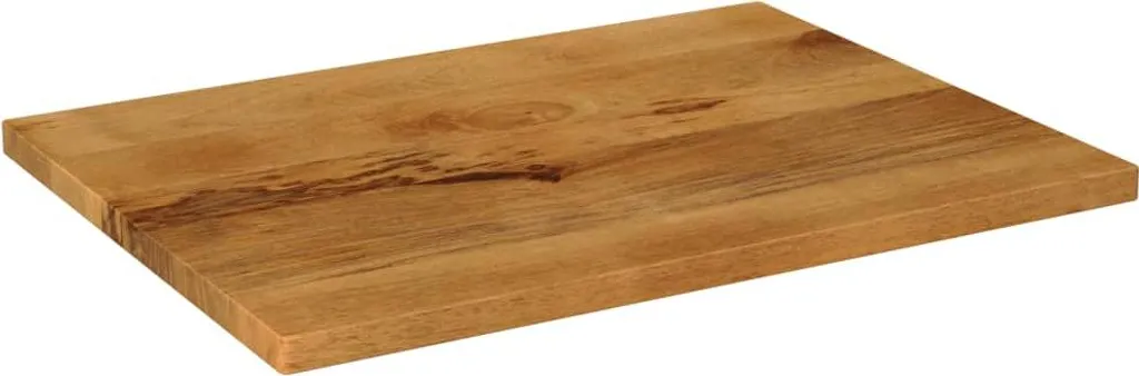 vidaXL Piano da tavolo 80x50x2,5 cm rettangolare in legno massiccio di mango