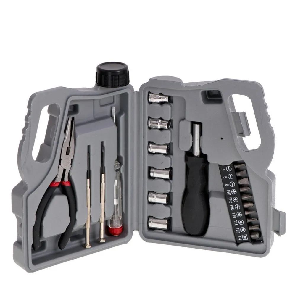 Kit outils multifonction en bidon acier - Rangement robuste et compact