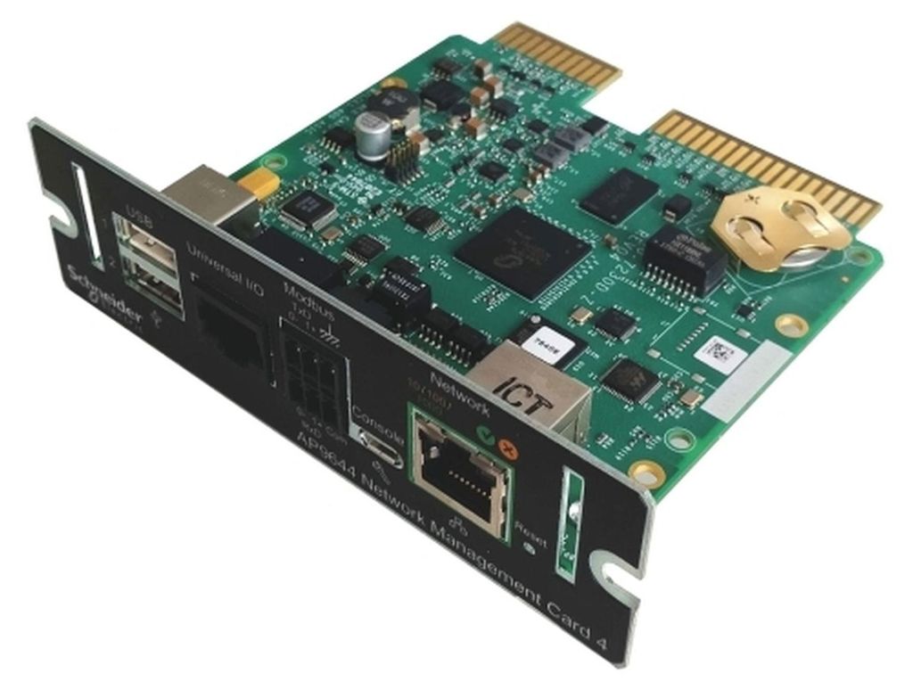 APC Network Management Card LCES2 with Modbus, Ethernet and Aux Sensors - Fernverwaltungsadapter - USB, 1GbE, Modbus - 1000Base-T - für P/N: GVSUP...