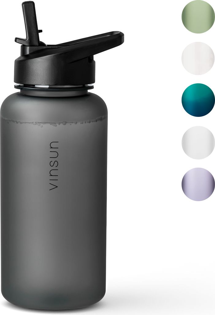 Trinkflasche 1L Sport Flasche Wasserflasche BPA frei Produktbild 