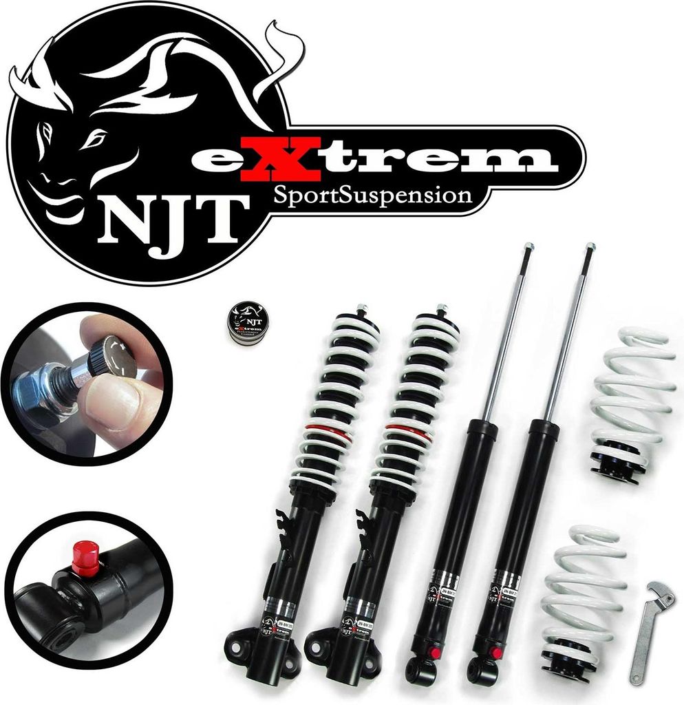 NJT eXtrem Gewindefahrwerk für BMW 3er E36 4/6 Zylinder inkl. Touring 1992-2000
