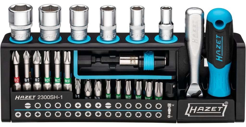 HAZET SmartHolder 2300SH-1 Bit-Set 39teilig Schlitz Image du produit 