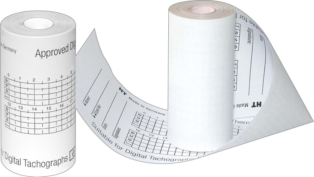 Thermopapier Original für Tachographen 8mx57mm 10mm VE=3 Produktbild 