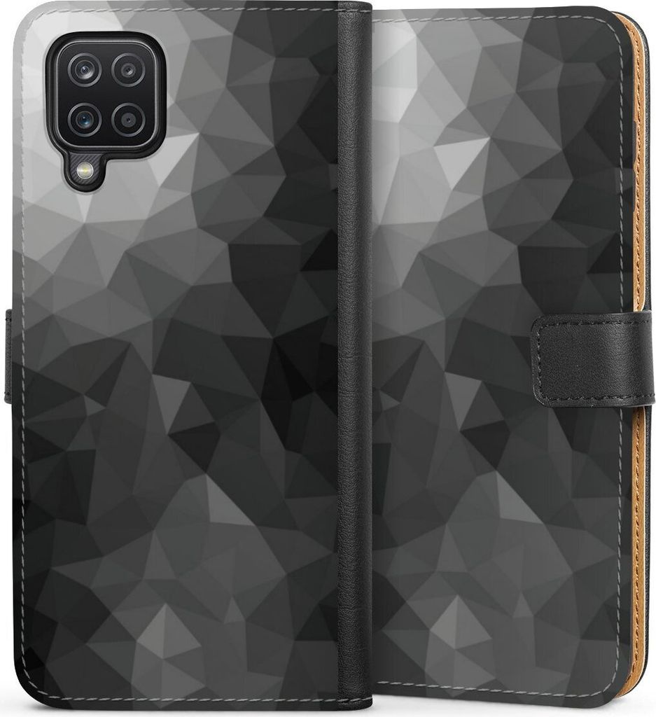 DeinDesign Klapphülle für Samsung Galaxy A12 Handytasche Lederhülle Tasche Mosaik Muster Tarnmuster