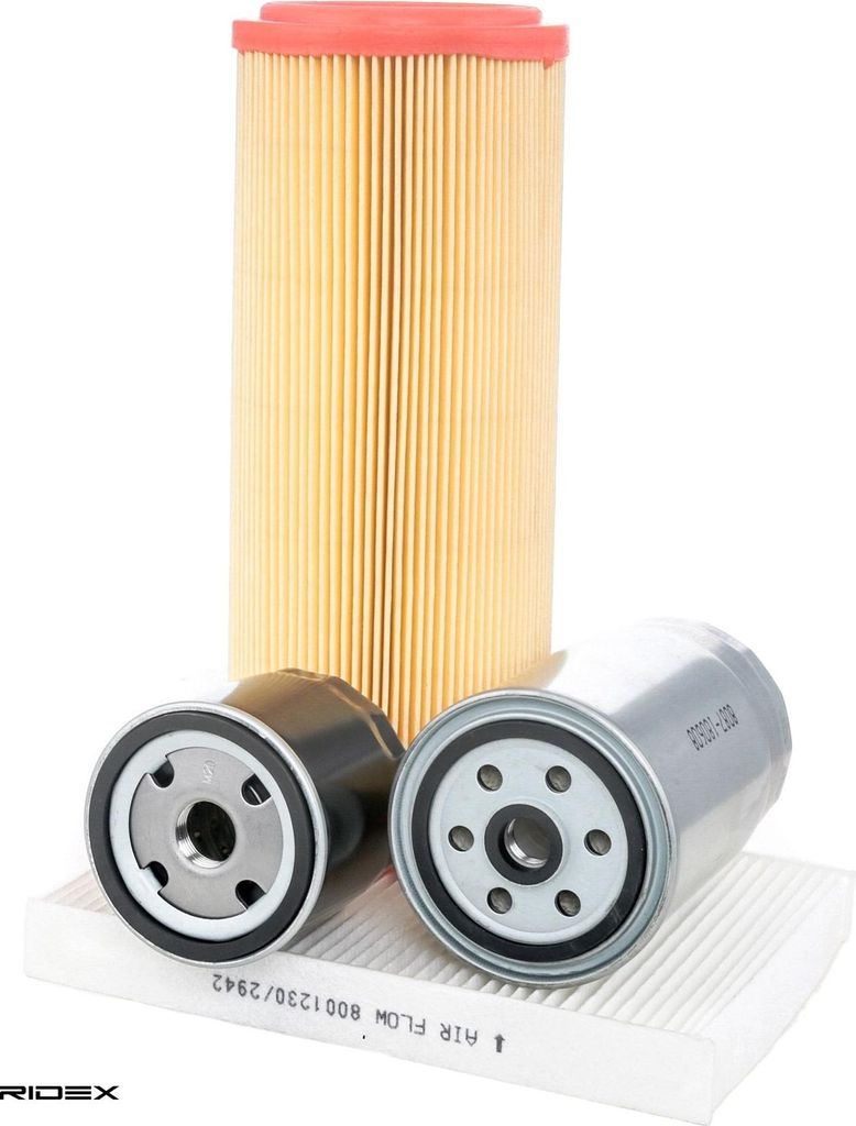 RIDEX Filterset Inspektionspaket Filtersatz für FIAT Doblo Cargo (223) Doblo Kombi (119, 223) für CITROËN JUMPER Kasten (244) für ALFA ROMEO 14...