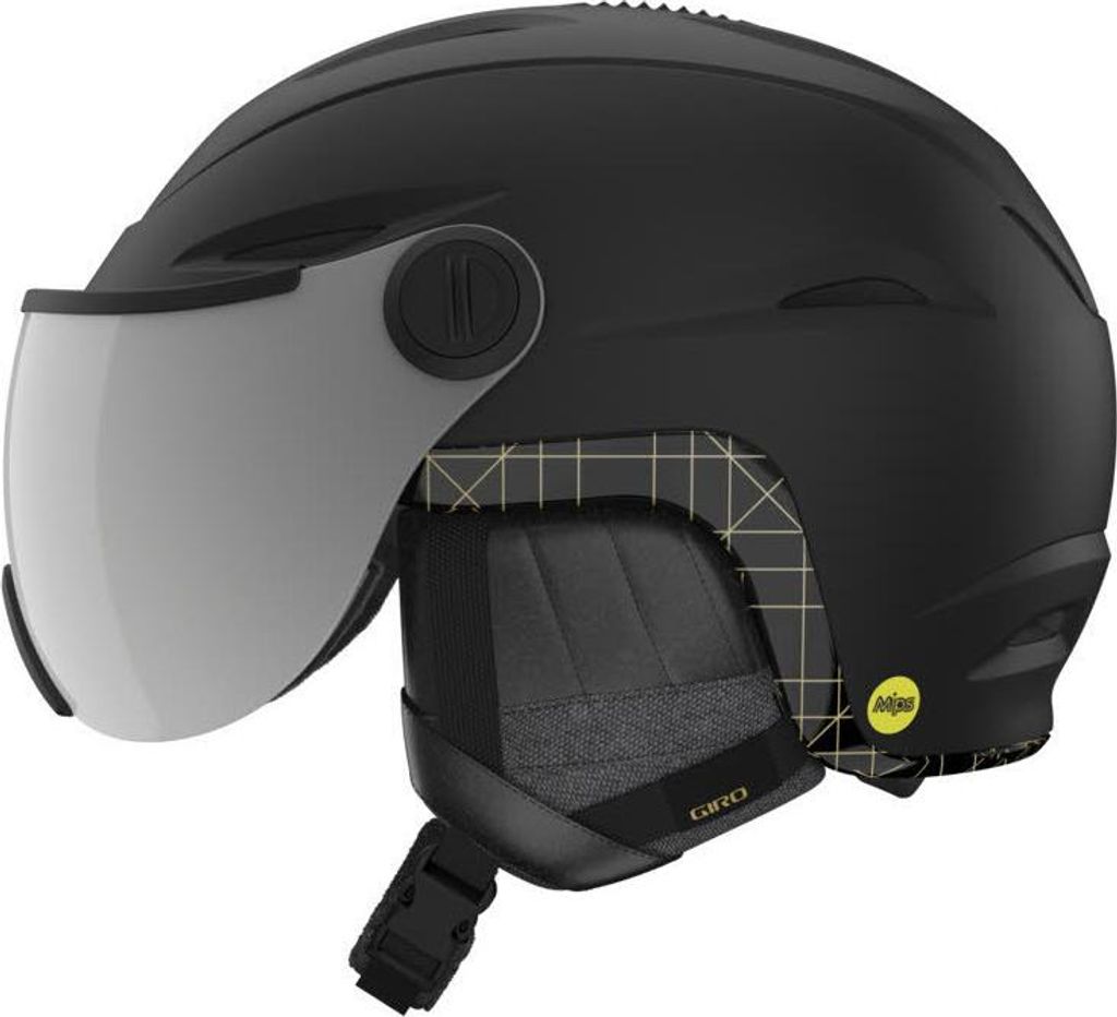 Giro Snow Essence Mips Damen Skihelm integriertes Visir schwarz 52-55,5