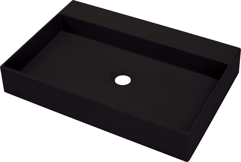 Granite countertop washbasin with space for a tap