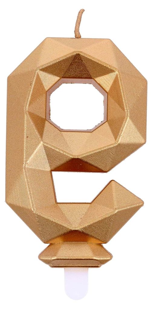 Zahlenkerze Diamond Gold Nr. 9