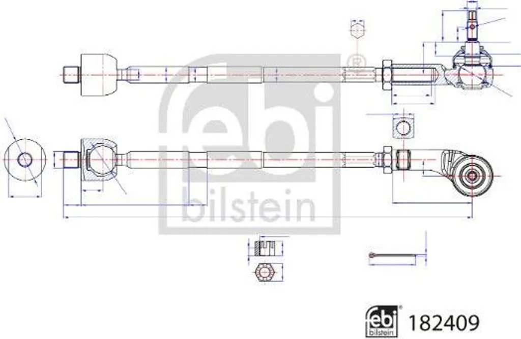Barre d'accouplement FEBI BILSTEIN 182409 pour i20 OE 56825C8100