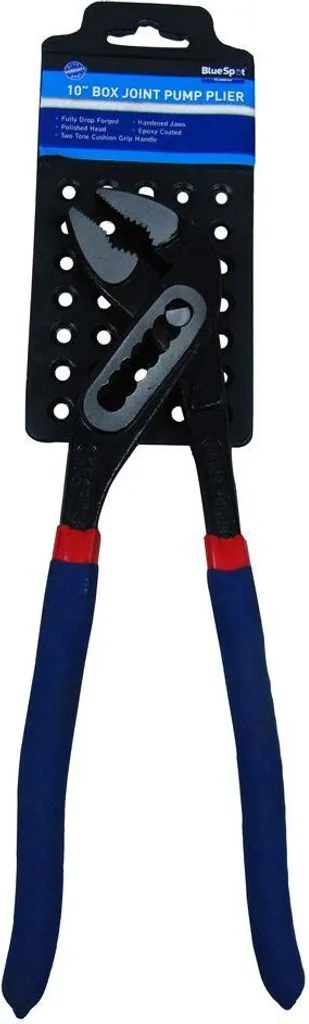 Pinza Pappagallo Blue Spot 06436 Box Joint 250mm | Acciaio Forgiato