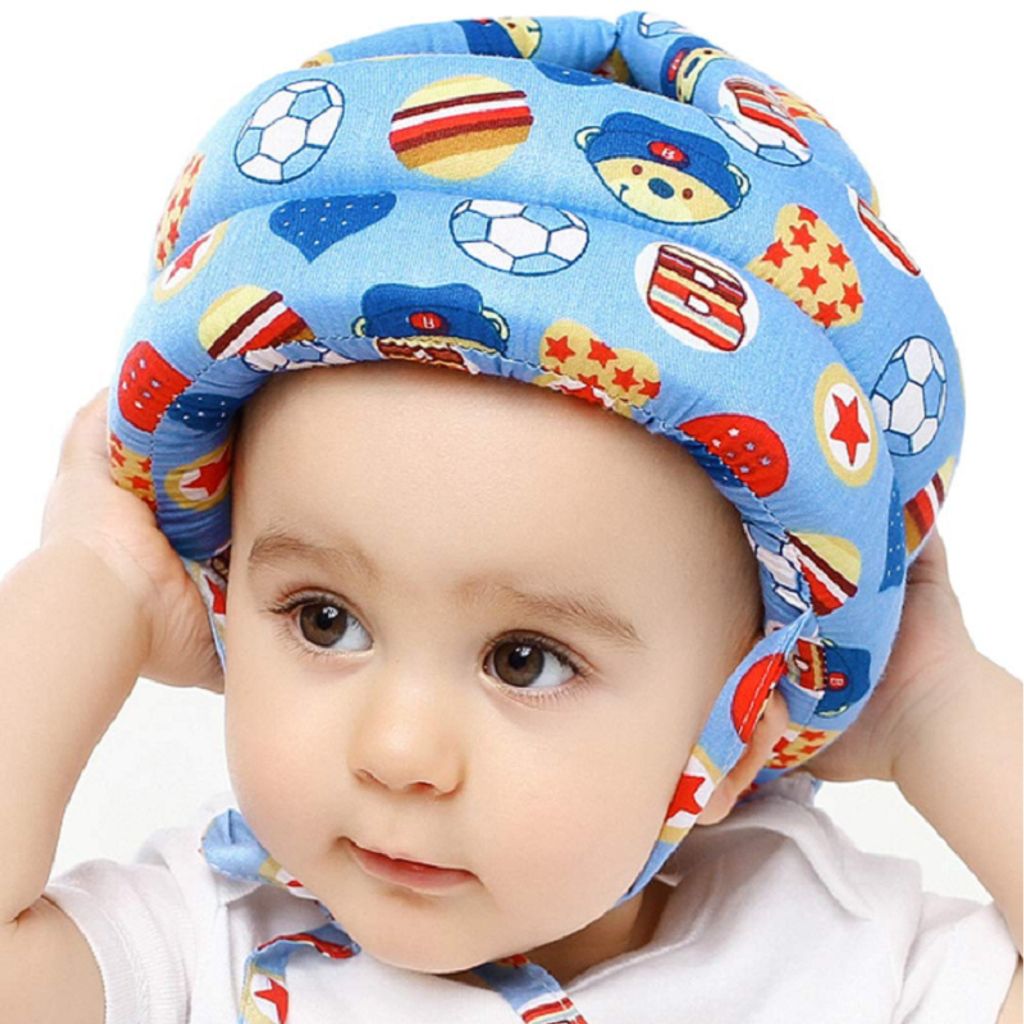 Eg _ Säugling Baby Kleinkind Schutzhelm Kinder Kopfschutz Laufen Kriechen Hut 