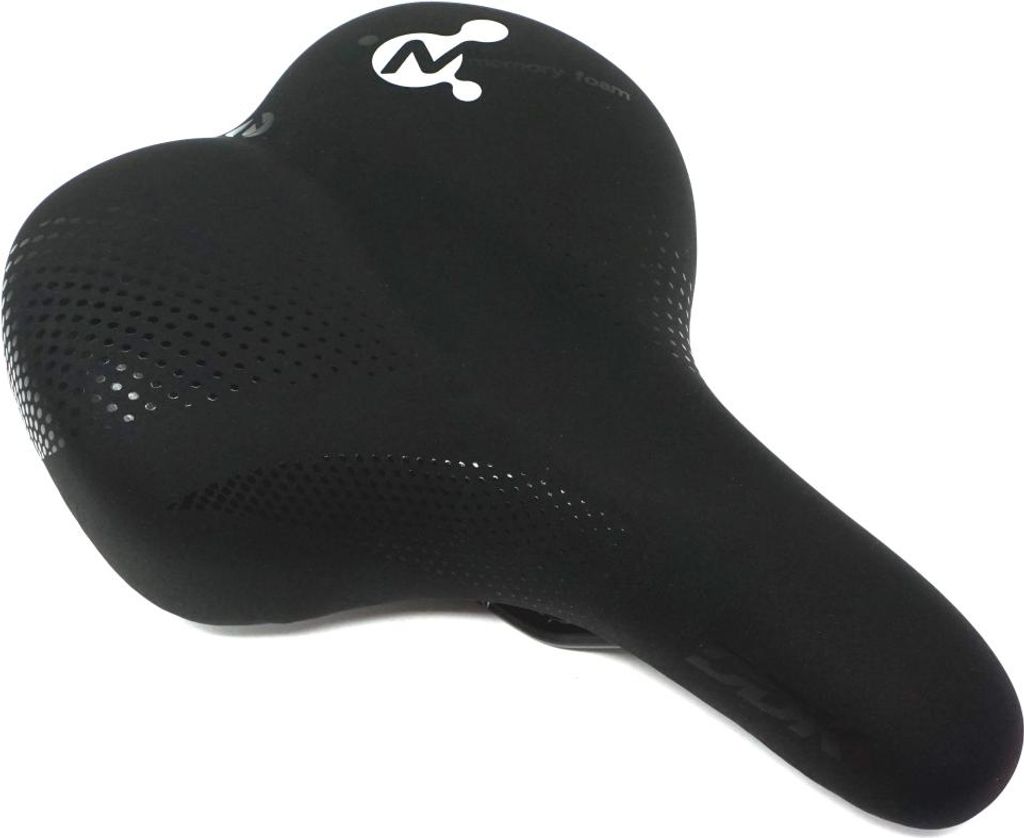 CBK-MS Trekking Fahrradsattel schwarz mit Memory-Schaum Unisex E-Bike Sattel