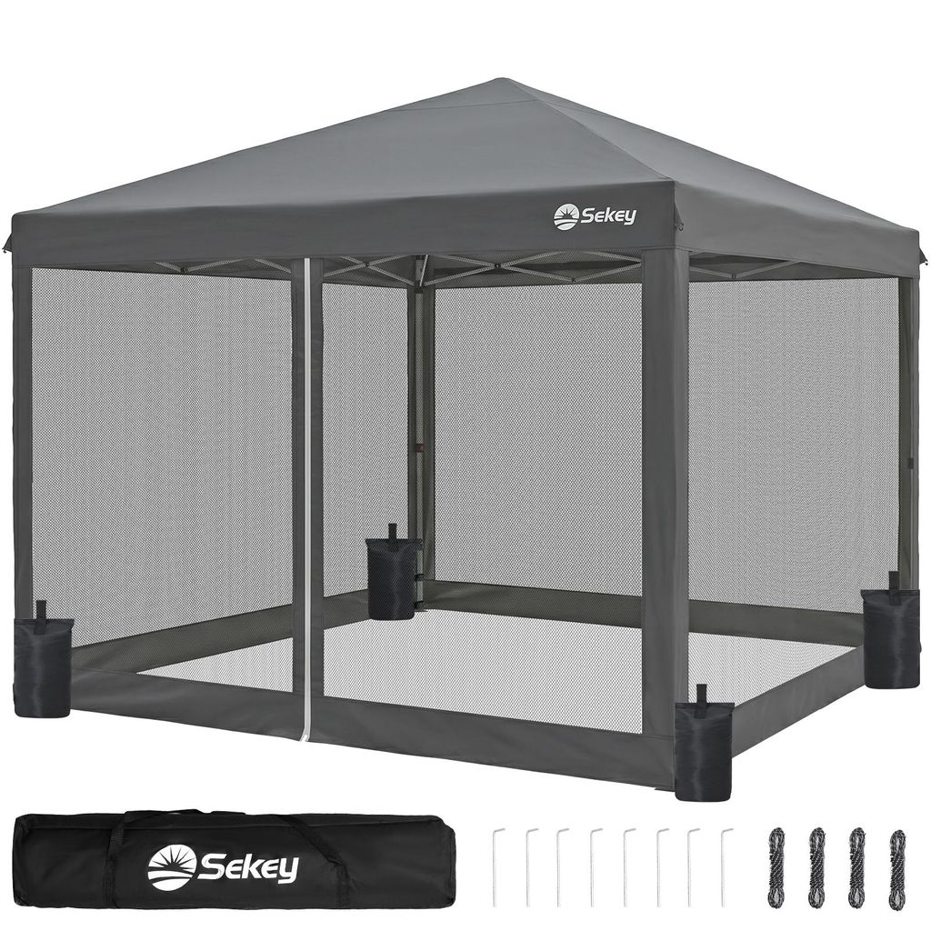 Sekey Faltpavillon 3x3m Pop Up Pavillon mit Moskitonetz, Produktbild 