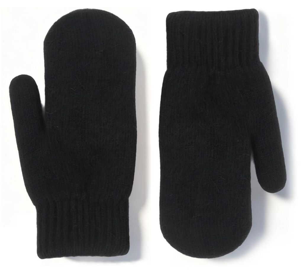 Winterhandschuhe Uni Fleece Thermo Einheitsgröße Schwarz Produktbild 