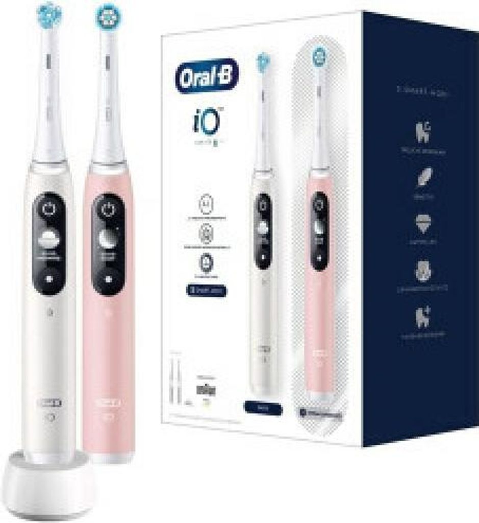 Braun Oral-B iO6 DuoPack bianco/rosa Immagine del prodotto 