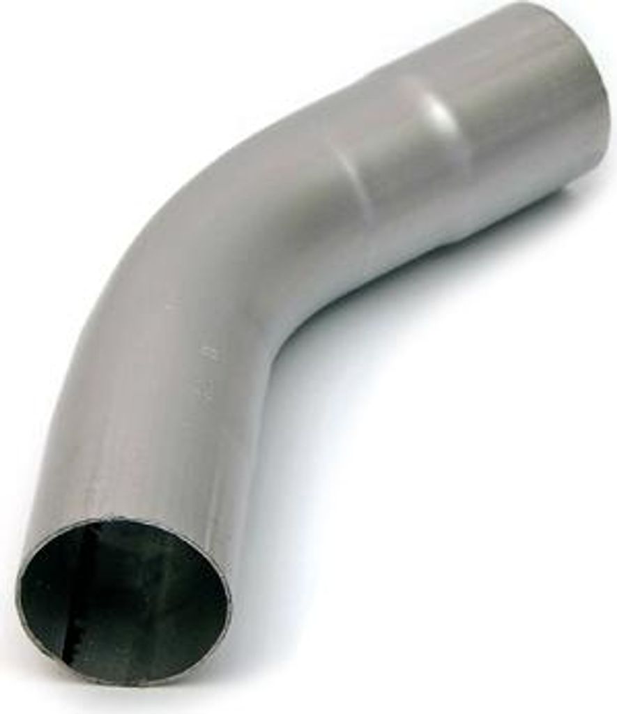 Auspuffbogen Stahl Ø 3'' = 76mm 45° Bogen Auspuff Rohr Universal Jeep