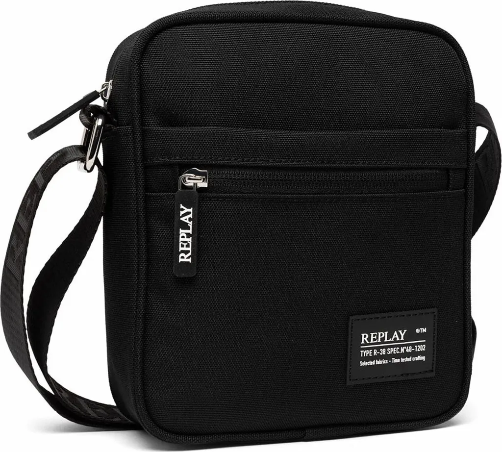 REPLAY borsa a tracolla Crossbody Bag Total Black nero