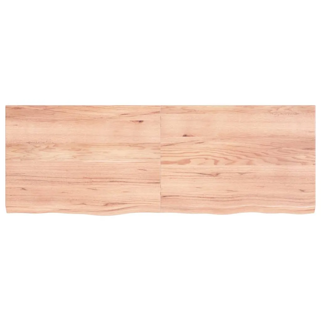 SYFAX™ Piano Tavolo Marrone 140x50x(2-4) cm Massello Rovere Trattato