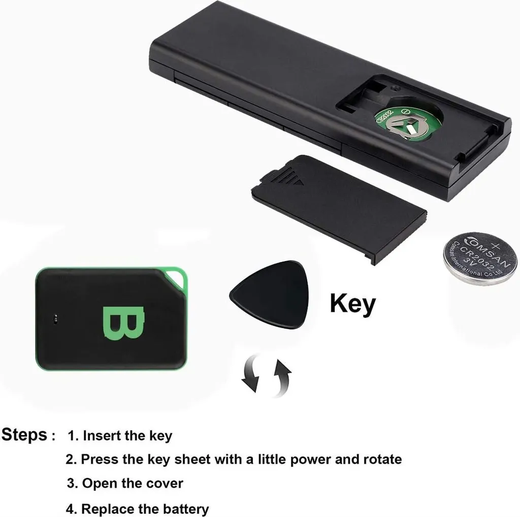 Traceur d'Objets sans Fil pour Portefeuille avec 2 Autocollants Fixes - 9