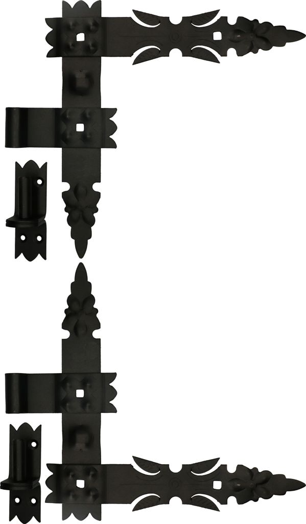 KOTARBAU® Ozdobný kovaný závěs 300x300 mm Sada 2x závěs + Obrázek produktu 